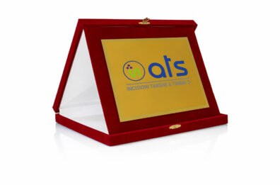 Targa Personalizzata con Astuccio in Velluto Rosso + Targa Oro